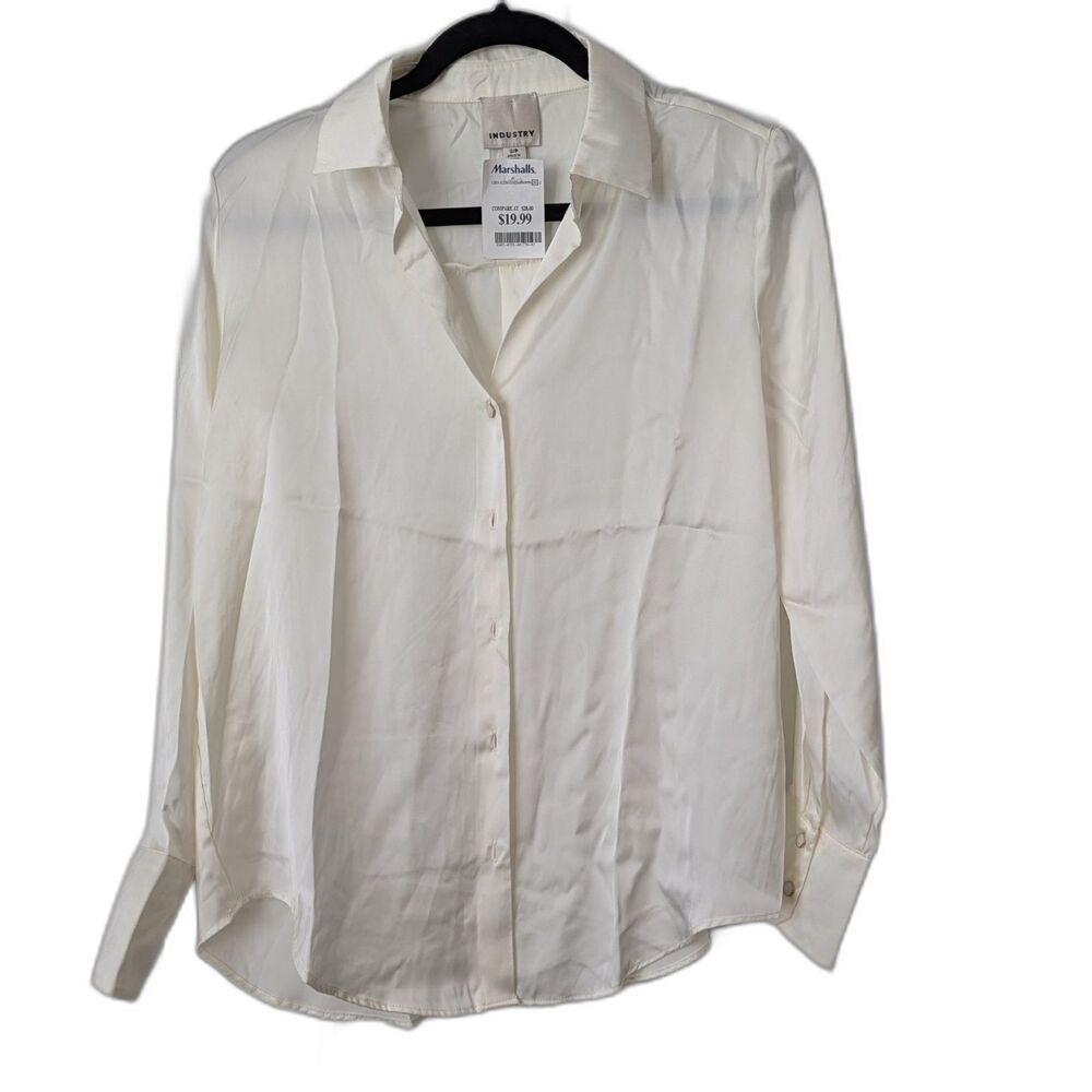 NWT Industry Republic Long Sleeve Button-Up Blouse Women’s Small Inspo Vibes